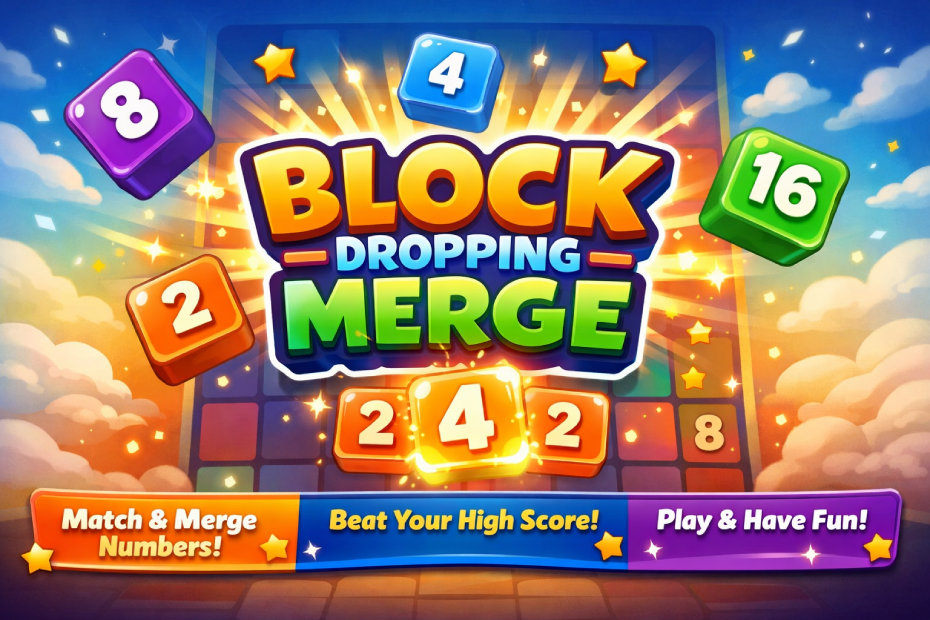 Play Block Dropping Merge Online for free